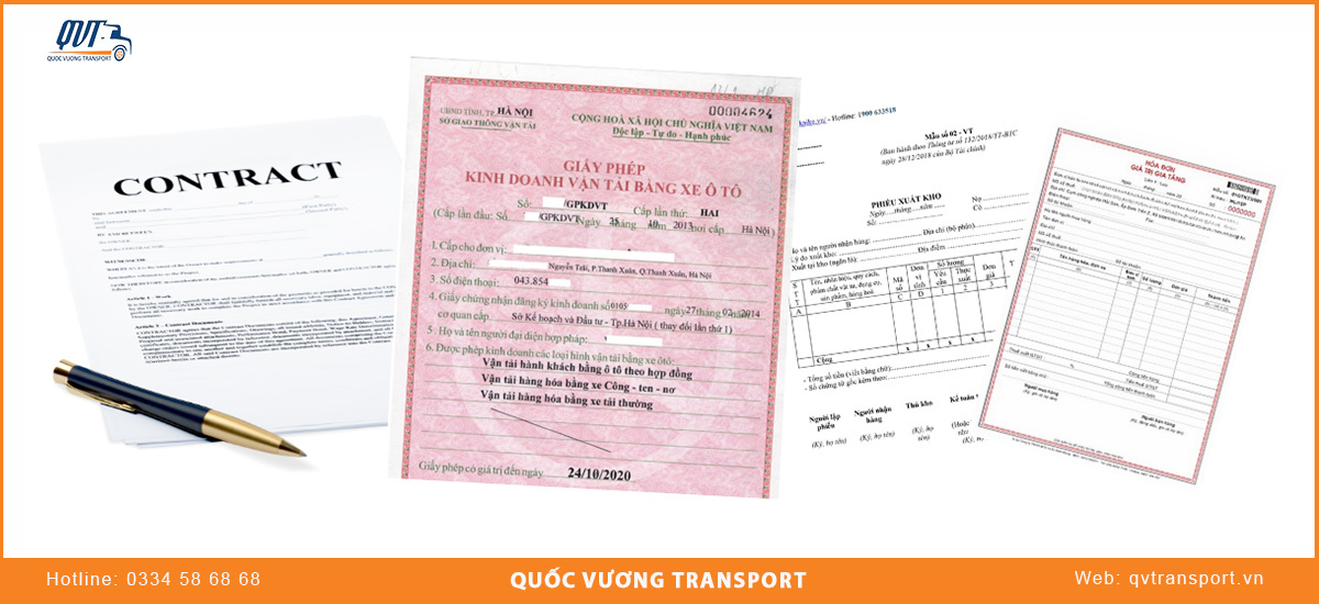 Cần trang bị giấy tờ gì khi tham gia vận chuyển hàng hoá?
