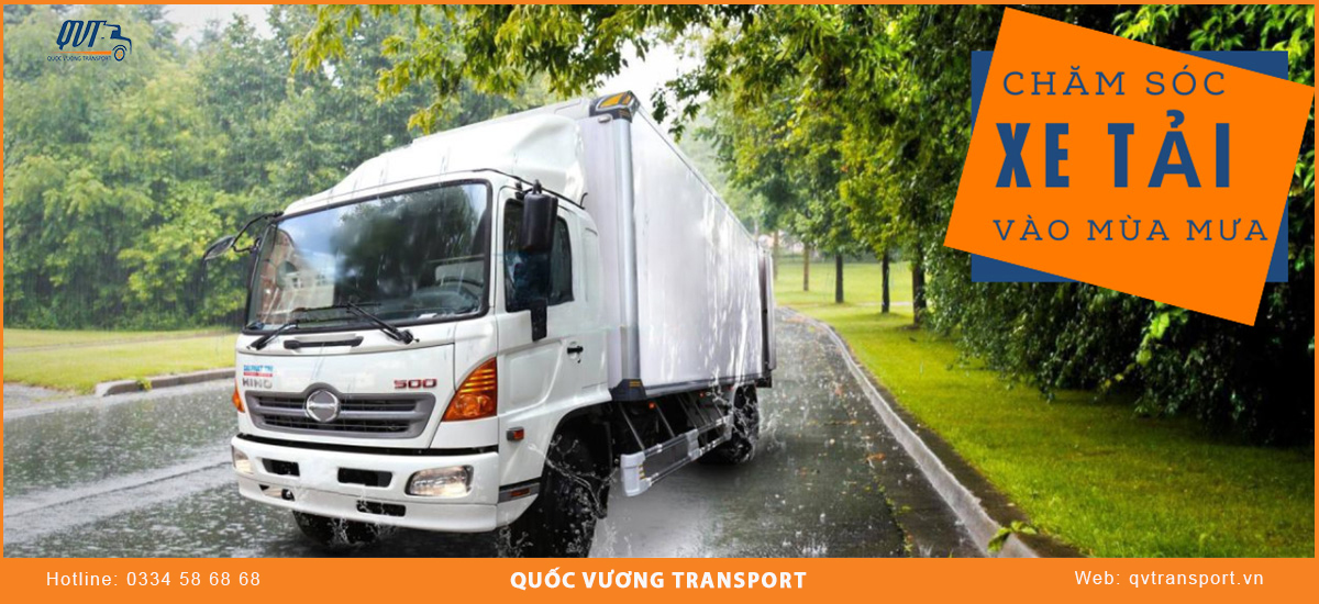 4 nguyên tắc chăm sóc xe tải mùa mưa